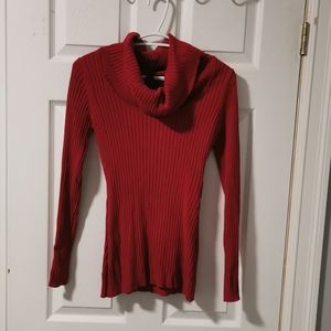5/$20 Red cowl neck sweater